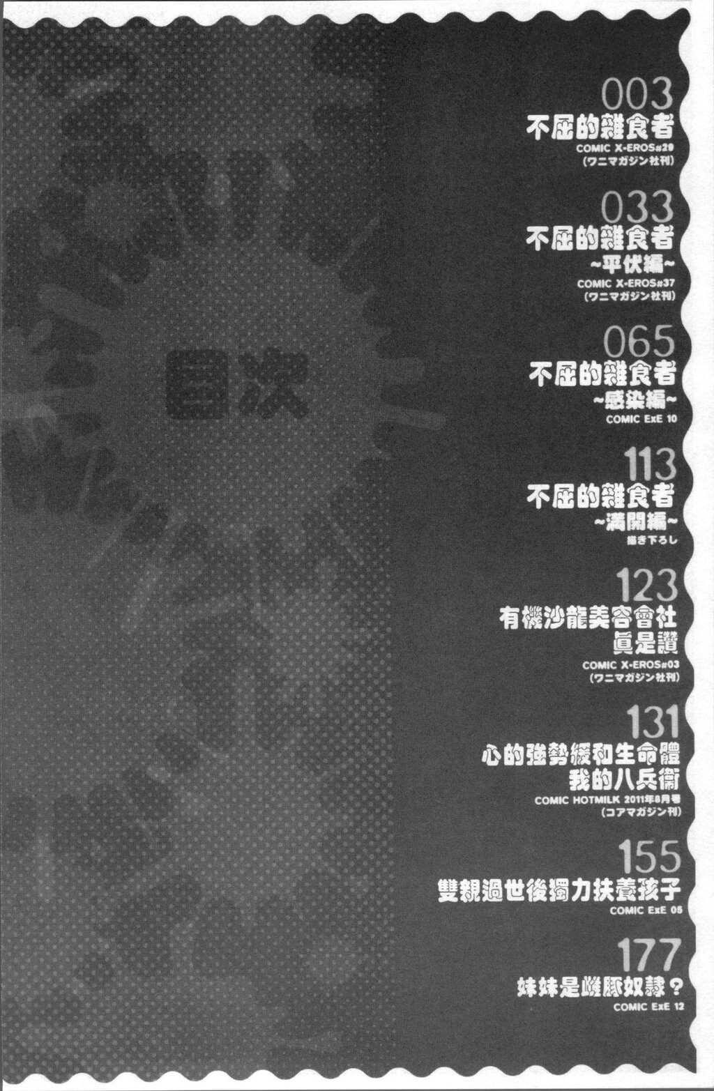 [中文][黑白]不屈のペロリスト[1][52P]第0页 作者:Publisher 帖子ID:287924 TAG:动漫图片,卡通漫畫,2048核基地